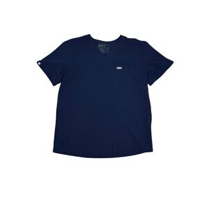 Figs Men’s Navy Chisec Three-Pocket Scrub Top, Size M